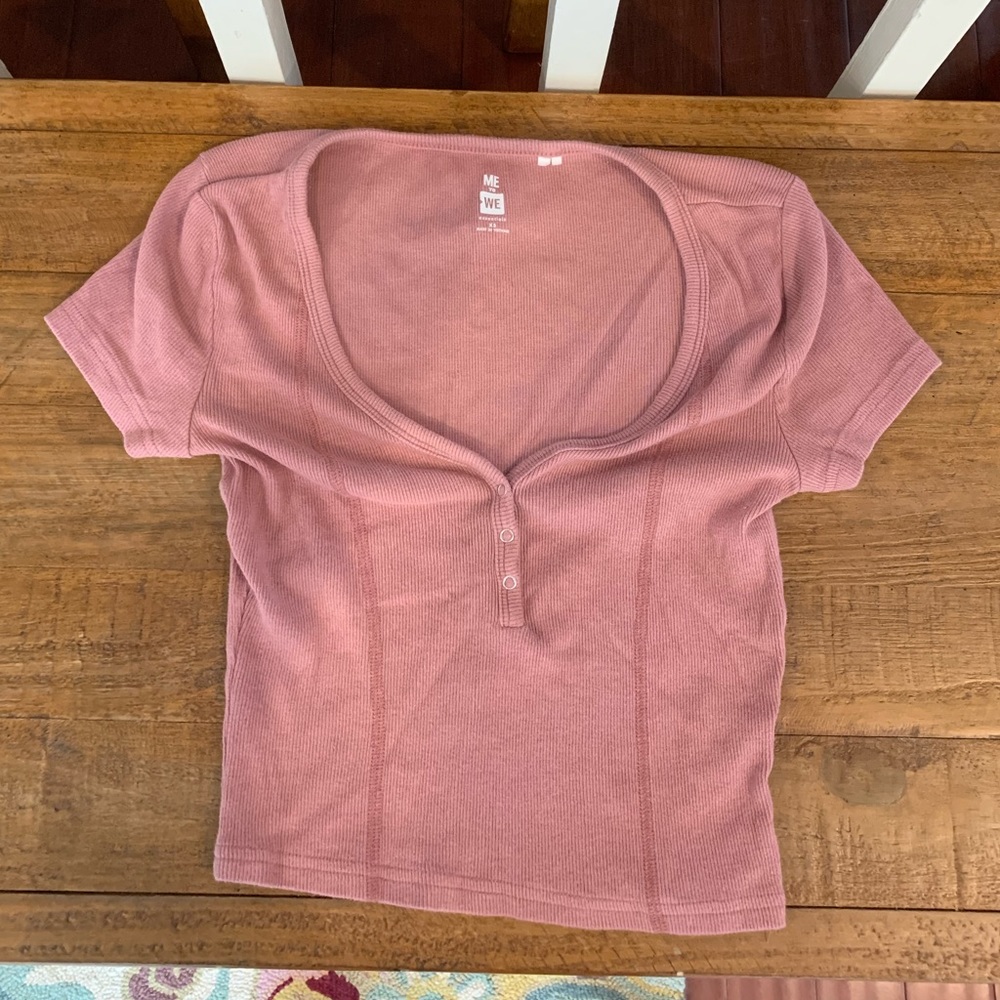 Me to We pink crop top size: xs